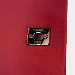 Pre Owned Chanel Pink Crumpled Calfskin Bi Quilted Vintage Full Flap