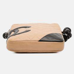 Pre Owned Chanel Brown Lambskin Cambon Ligne Crossbody
