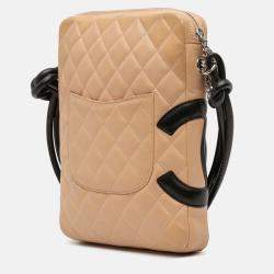 Pre Owned Chanel Brown Lambskin Cambon Ligne Crossbody