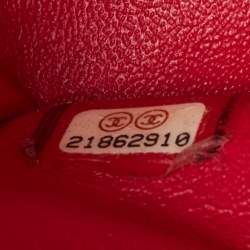 Pre Owned Chanel Pink Quilted Leather Medium Classic Double Flap Bag