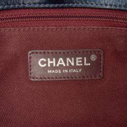 Pre Owned Chanel Blue Quilted Glazed Calfskin Coco Pleats Flap