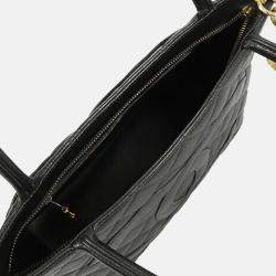 Pre Owned Chanel Black Caviar Medallion Tote