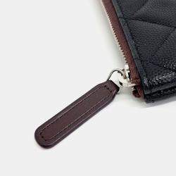 Pre Owned Chanel Black Leather Caviar Pouch