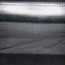 Pre Owned Chanel Black CC Quilted Velvet Wallet on Chain