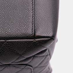 Pre Owned Chanel Black Caviar Grand Shopping Tote