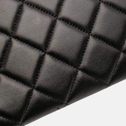 Pre Owned Chanel Black Large Lambskin Trendy CC Top Handle Flap