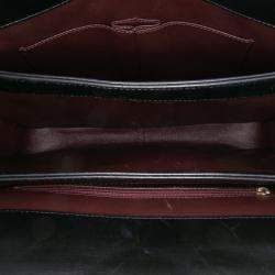 Pre Owned Chanel Black Large Lambskin Trendy CC Top Handle Flap