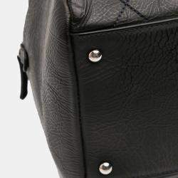 Pre Owned Chanel Grey Petite Crinkled Calfskin Timeless Tote