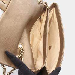 Pre Owned Chanel Brown Leather Shoulder Bag