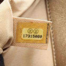 Pre Owned Chanel Brown Leather Shoulder Bag