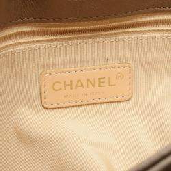 Pre Owned Chanel Brown Leather Shoulder Bag