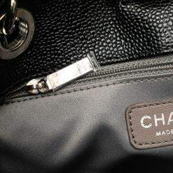 Pre Owned Chanel Matelasse PST Black Caviar Skin Shoulder Bag