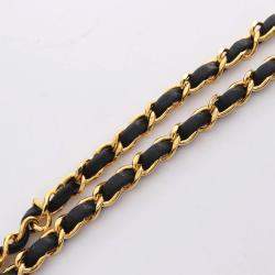 Pre Owned Chanel Mini Matelasse 20 Shoulder Bag Lambskin Navy Blue