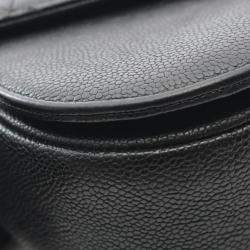 Pre Owned Chanel Matelasse Black Calfskin Leather Shoulder Bag