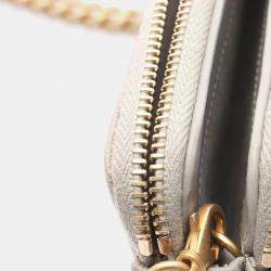 Pre Owned Chanel Boy Beige Grained Calfskin Leather Shoulder Bag