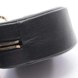 Pre Owned Chanel CC Filigree Black Calfskin Leather Shoulder Bag