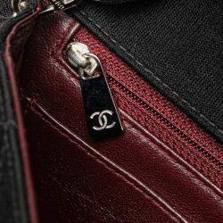 Pre Owned Chanel Black Medium Quilted Jersey Single Flap