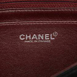 Pre Owned Chanel Black Medium Quilted Jersey Single Flap