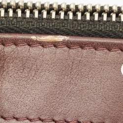 Pre Owned Chanel Black Quilted Caviar Leather Double Zip Wallet On Chain