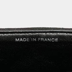 Pre Owned Chanel Black Medium CC Quilted Jersey Double Sided Flap