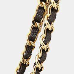 Pre Owned Chanel Black CC Quilted Caviar Pocket Twins Clutch with Chain