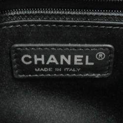 Pre Owned Chanel GST Black Caviar Leather Chain Tote Bag