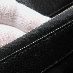 Pre Owned Chanel GST Black Caviar Leather Chain Tote Bag