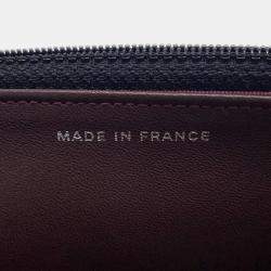 Pre Owned Chanel Matelasse Black Lambskin Chain Wallet
