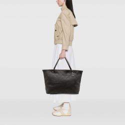 Pre Owned Chanel Black XL Quilted Caviar Shopping Fever Tote