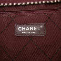 Pre Owned Chanel Black XL Quilted Caviar Shopping Fever Tote