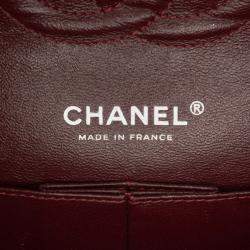 Pre Owned Chanel Black Medium Classic Caviar Double Flap