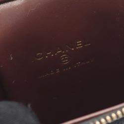 Pre Owned Chanel Matelassé Coco CC Black Calfskin Vanity Crossbody Chain Shoulder Bag GHW