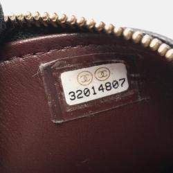 Pre Owned Chanel Matelassé Coco CC Black Calfskin Vanity Crossbody Chain Shoulder Bag GHW