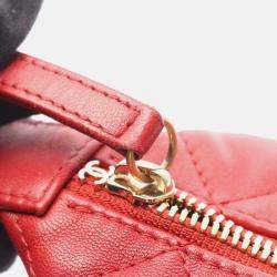 Pre Owned Chanel 19 Dix-Neuf Matelassé Small Coco CC Lambskin Hobo Chain Shoulder Bag GHW