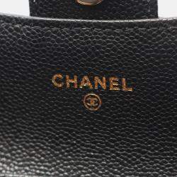 Pre Owned Chanel Matelasse Black Calfskin Ghw Crossbody Chain Shoulder Bag GHW