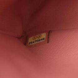 Pre Owned Chanel 2.55 Matelasse Pink Leather Double Flap Chain Shoulder Bag GHW