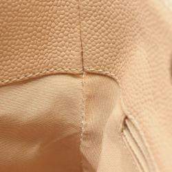 Pre Owned Chanel Matelasse GST Beige Calfskin Chain Tote