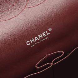 Pre Owned Chanel Jumbo Matelasse 34 Chain Shoulder Bag Lambskin Black