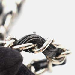 Pre Owned Chanel Jumbo Matelasse 30 Double Flap Chain Shoulder Bag Calfskin Blk
