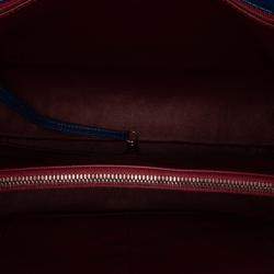 Pre Owned Chanel Burgundy Large Caviar and Tweed Coco Break Shopping Tote