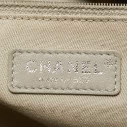 Pre Owned Chanel Multicolor Striped Fabric Large Deauville Shopper Tote