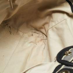 Pre Owned Chanel Multicolor Striped Fabric Large Deauville Shopper Tote