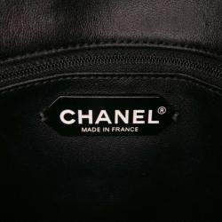 Pre Owned Chanel Black Quilted Lambskin Pagoda Accordion Flap