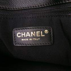 Pre Owned Chanel Black Caviar Grand Shopping Tote