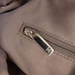 Pre Owned Chanel Black Quilted Lambskin Hidden Chain Bowler Bag