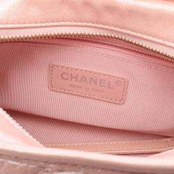 Pre Owned Chanel Gabrielle Small Pink Leather Hobo Bag