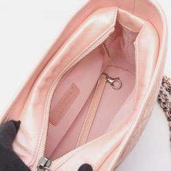 Pre Owned Chanel Gabrielle Small Pink Leather Hobo Bag