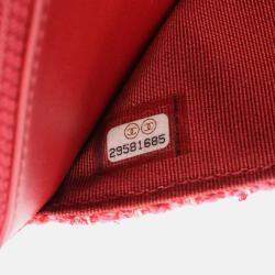 Pre Owned Chanel 2.55 Red Fabric Shoulder Bag