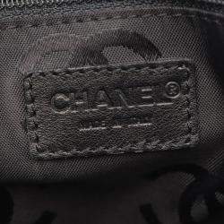 Pre Owned Chanel Wild Stitch Black Leather Shoulder Bag