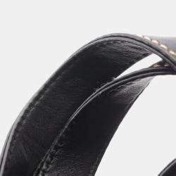 Pre Owned Chanel Wild Stitch Black Leather Shoulder Bag